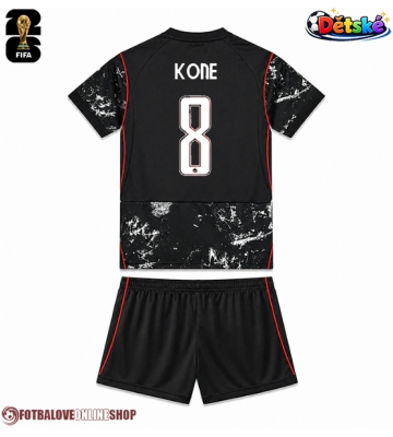 Kanada Ismael Kone #8 Venkovní dres komplet pro Děti MS 2026 Krátkým Rukávem (+ Krátké kalhoty)